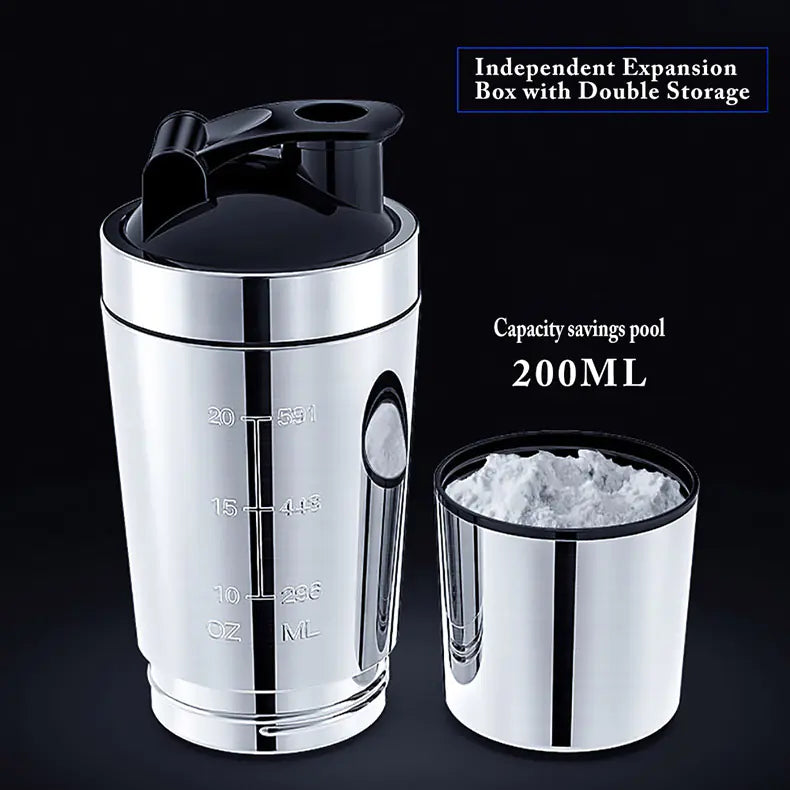 Stainless Steel Protein Shaker Bottle