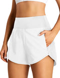 Womens Athletic Shorts High Waisted Running Shorts With Liner