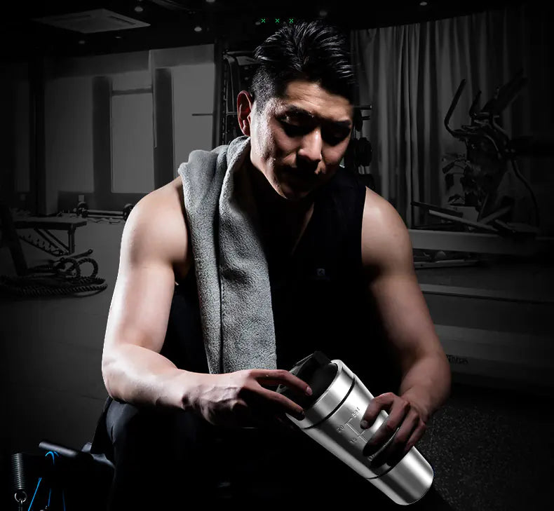 Stainless Steel Protein Shaker Bottle