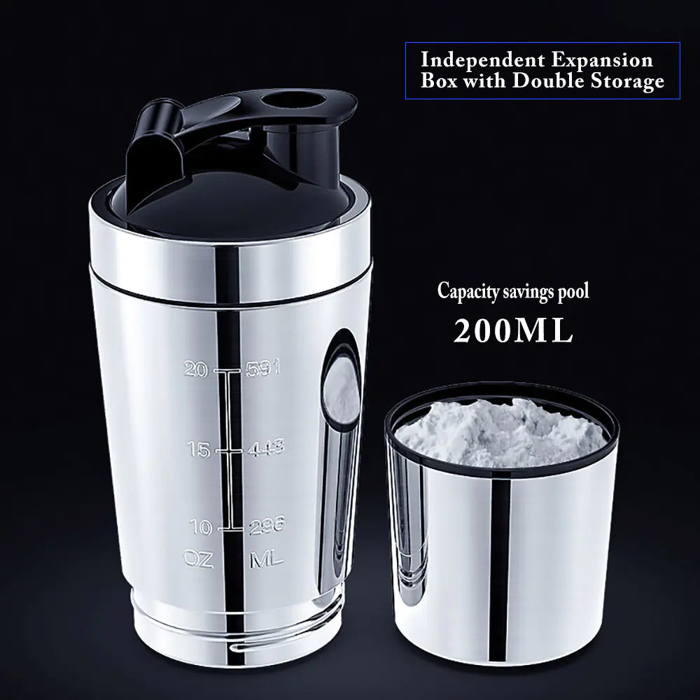 Stainless Steel Protein Shaker Bottle