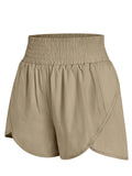 Womens Athletic Shorts High Waisted Running Shorts Pockets